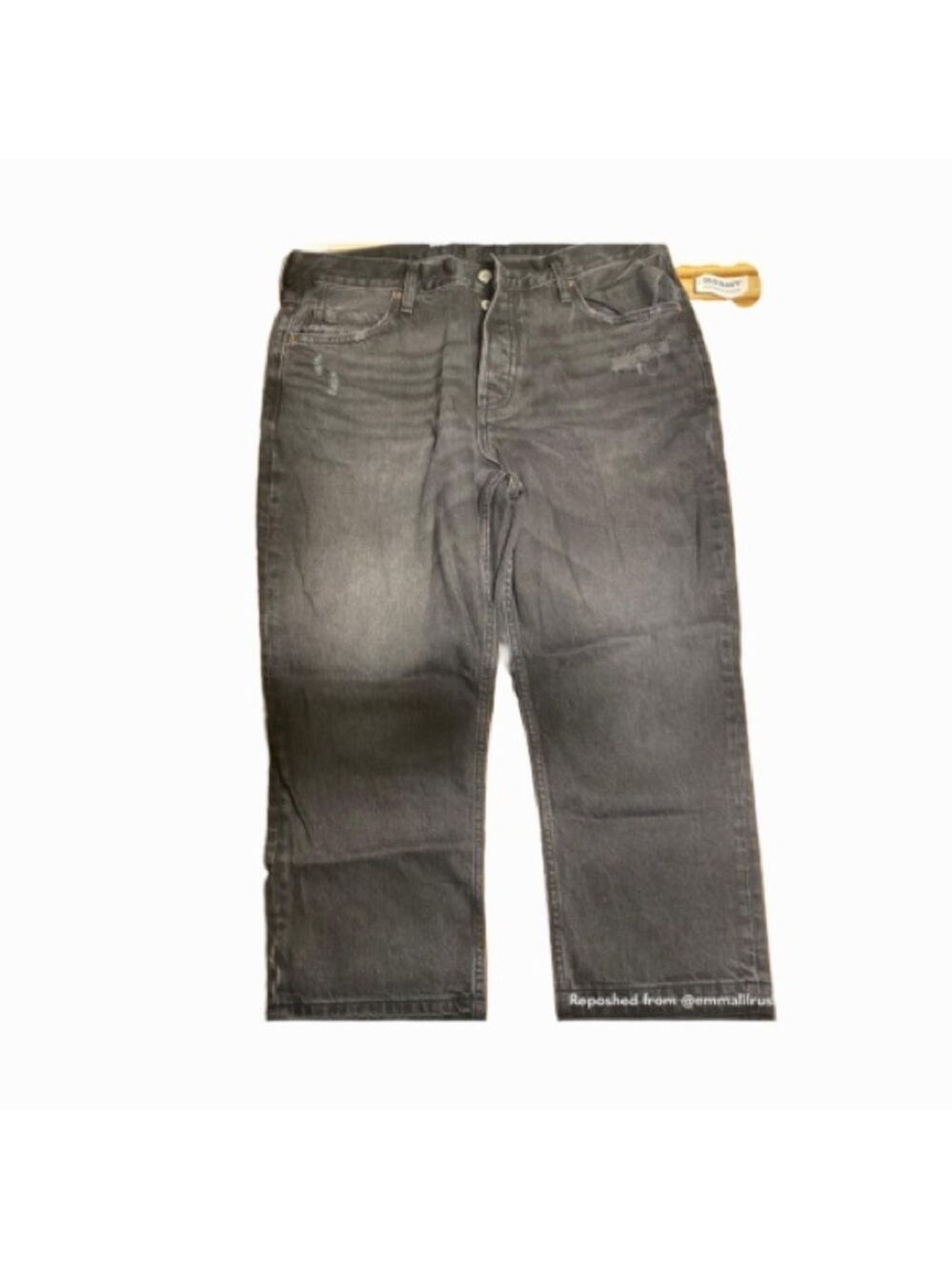 OLD NAVY NWT Black High Rise Cropped Jeans Size 12 P